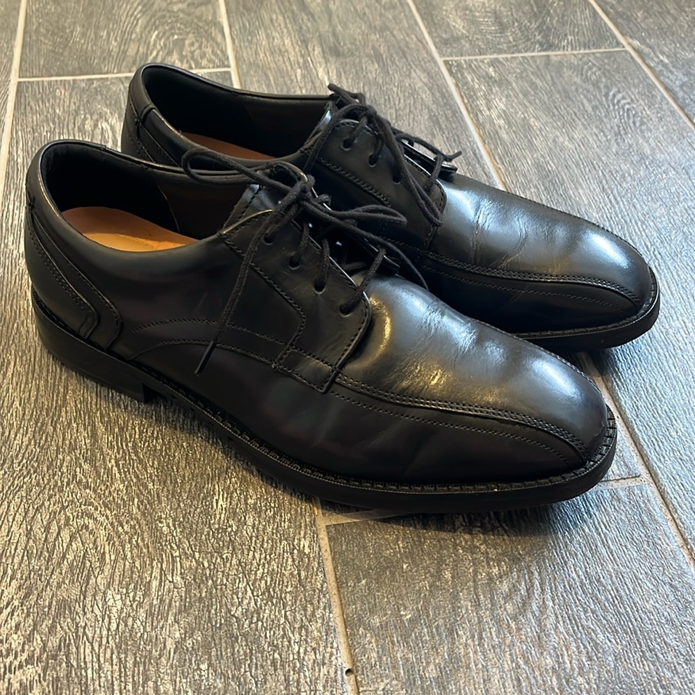 Clarks Unstructured Aldric Park Black 8.5